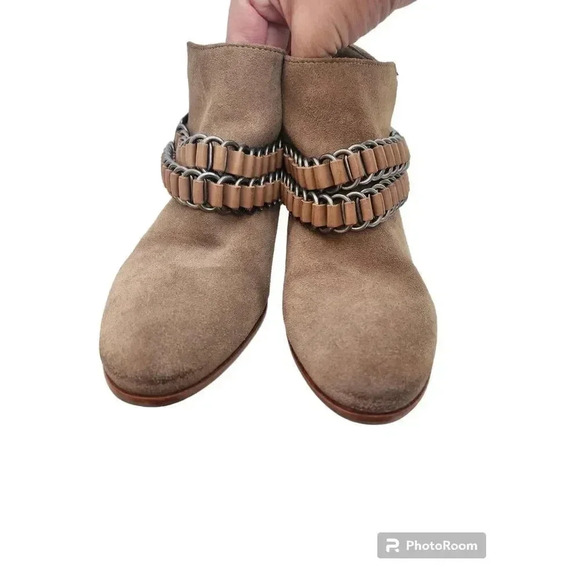 Sam Edelman Booties Tan Size 7 Zip Side. - Picture 5 of 8